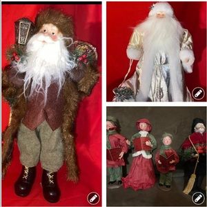 BUNDLE Of 2 SANTA’S & 4 CAROLER’S